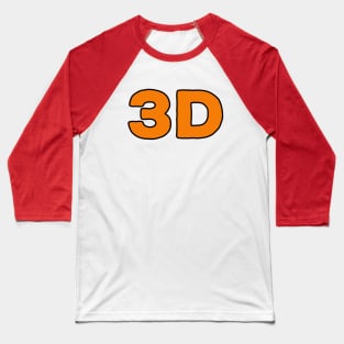 3D CINEMA Baseball T-Shirt